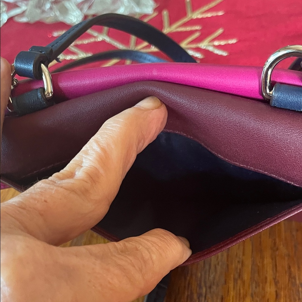Coach Fuchsia and Burgundy Mini Crossbody/wallet Bag - Picture 7 of 7